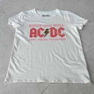 AC/DC White Rock and Roll Tee